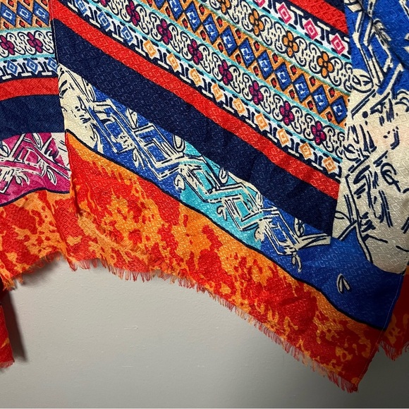 NEW Do Everything in Love Women Kimono Duster Cardigan Patchwork Muti-color Art - Picture 5 of 9